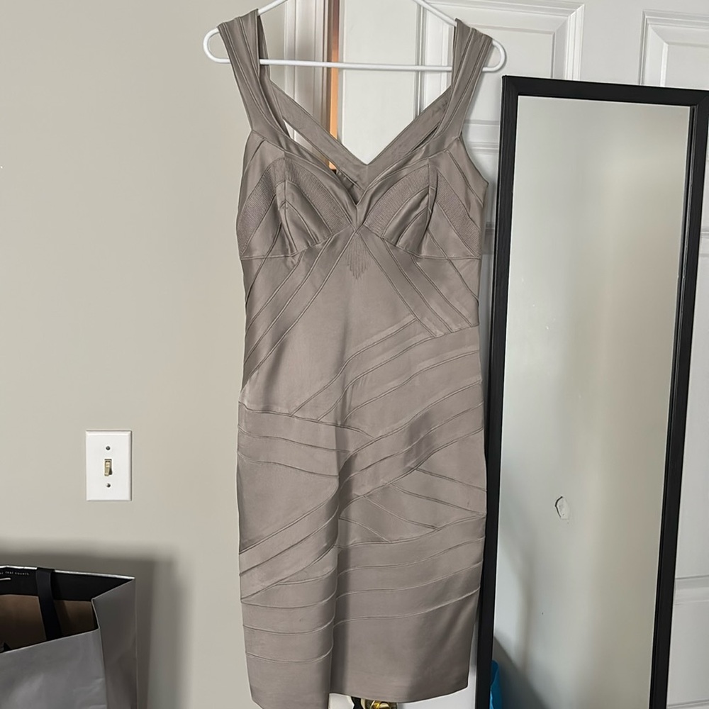 Karen Millen Champagne Midi Dress